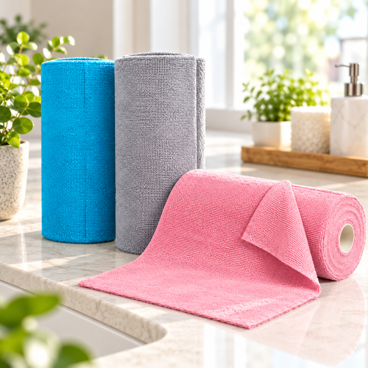 Clean Smarter: The Benefits of Microfiber Towel Rolls and Color Coding