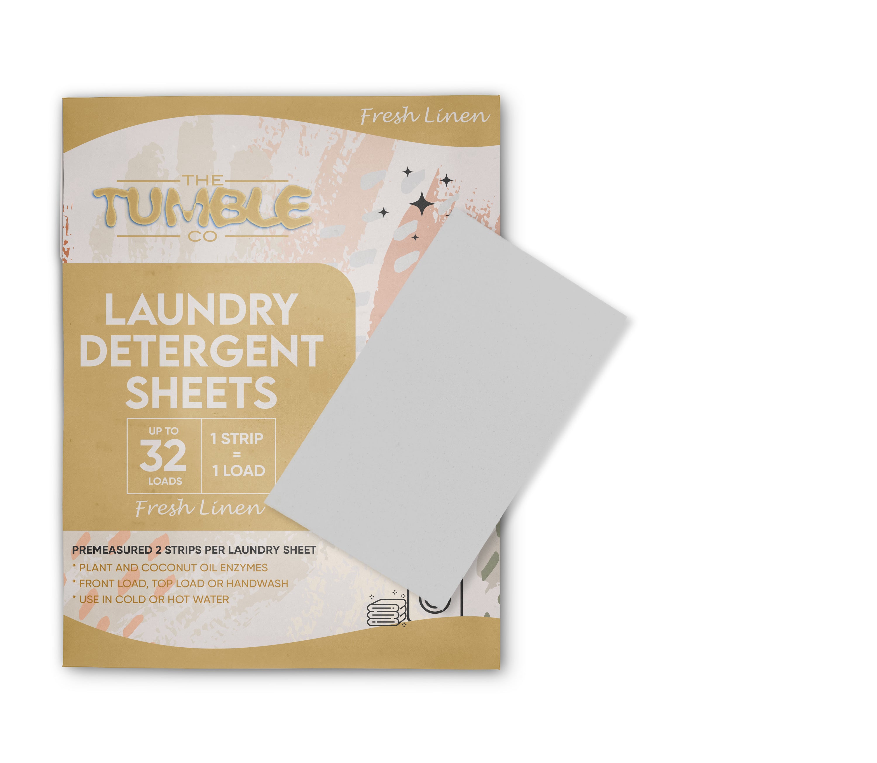 Fish Linen laundry detergent sheets on packaging envelope